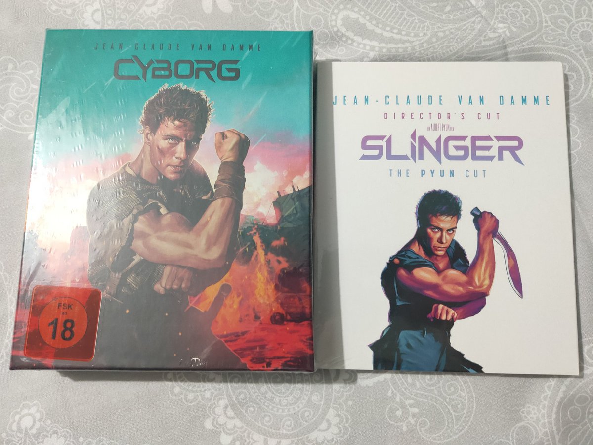 Neilbyrne's tweet photo. New #bluray arrival today from another perfect Group Buy by @media_psychos & securely delivered in usual bullet proof style by the awesome @Zscarl25
This time it's the amazing looking #KochFilms #Cyborg LE which comes with the Pyun Cut as well https://t.co/C2zGMUyE3Y