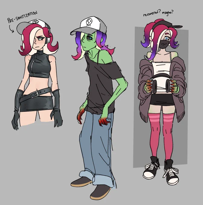 more doodles! i havent decided if i think they should be able to Fix her or not... maybe... the angst potential vs my personal investment in her wellbeing 