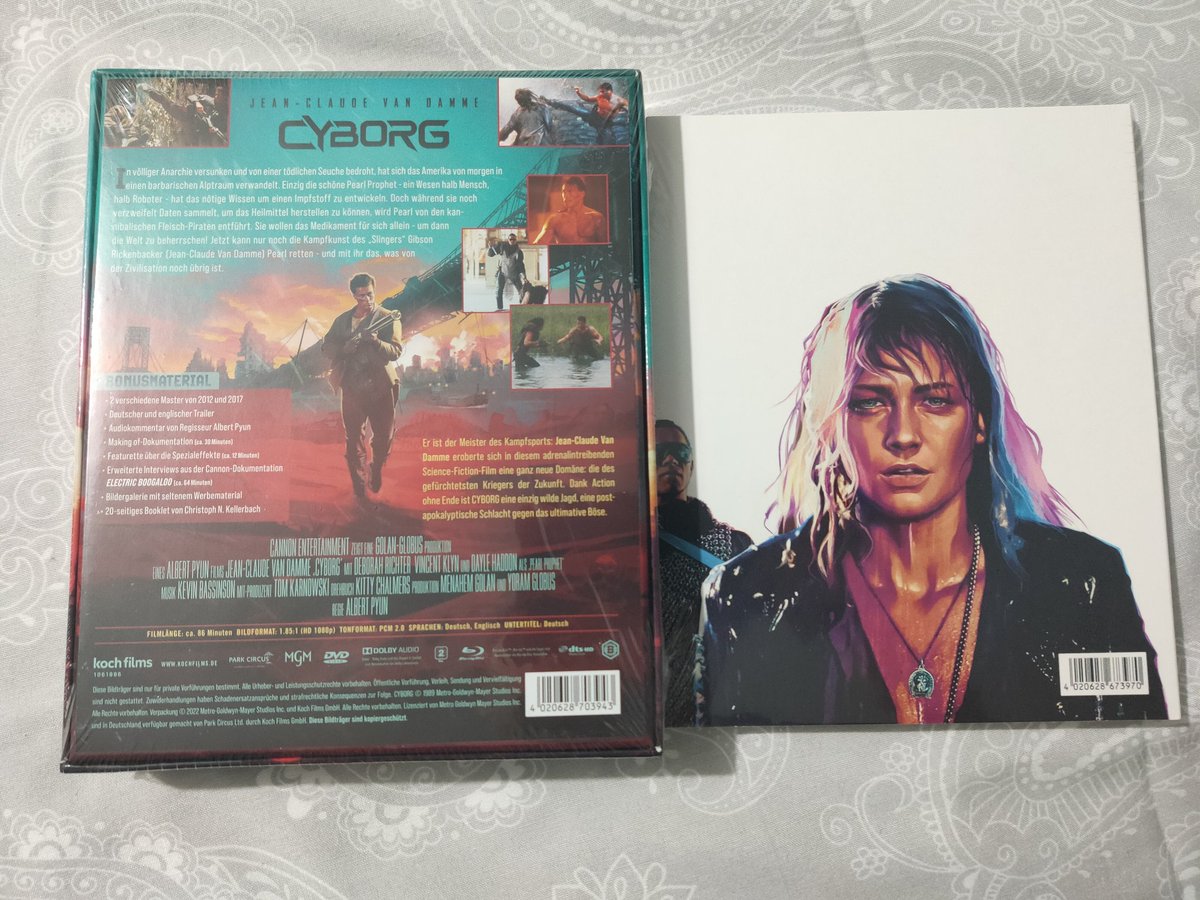 Neilbyrne's tweet photo. New #bluray arrival today from another perfect Group Buy by @media_psychos & securely delivered in usual bullet proof style by the awesome @Zscarl25
This time it's the amazing looking #KochFilms #Cyborg LE which comes with the Pyun Cut as well https://t.co/C2zGMUyE3Y