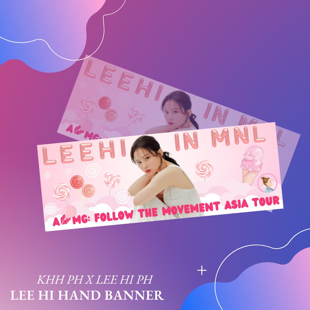 KHIPHOPMNL's tweet photo. Filo Hice Cream, we know you are excited so do we. Good news we will be distributing Lee Hi Banners donated by a  fan who won't be able to watch the concert. 

We will post where you can claim Lee Hi hand banner. 

#LeeHi
#AOMGWORLDTOUR2023
#AOMGinMANILA
#FTMWORLDTOUR2023
#AOMG https://t.co/MD7epI4qYA