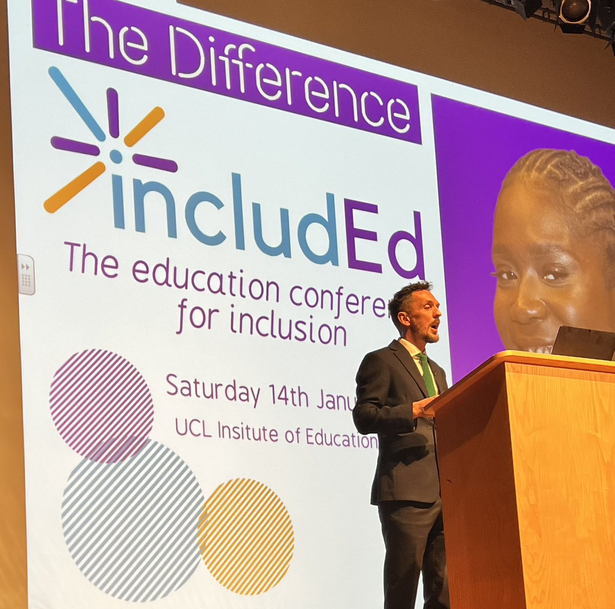 GeeDeeLa's tweet photo. Great day! Inspirational speakers and the chance to catch up with the best 🤌🏾
#IncludEd23 @TheDifferenceEd https://t.co/wemxI2jeRh