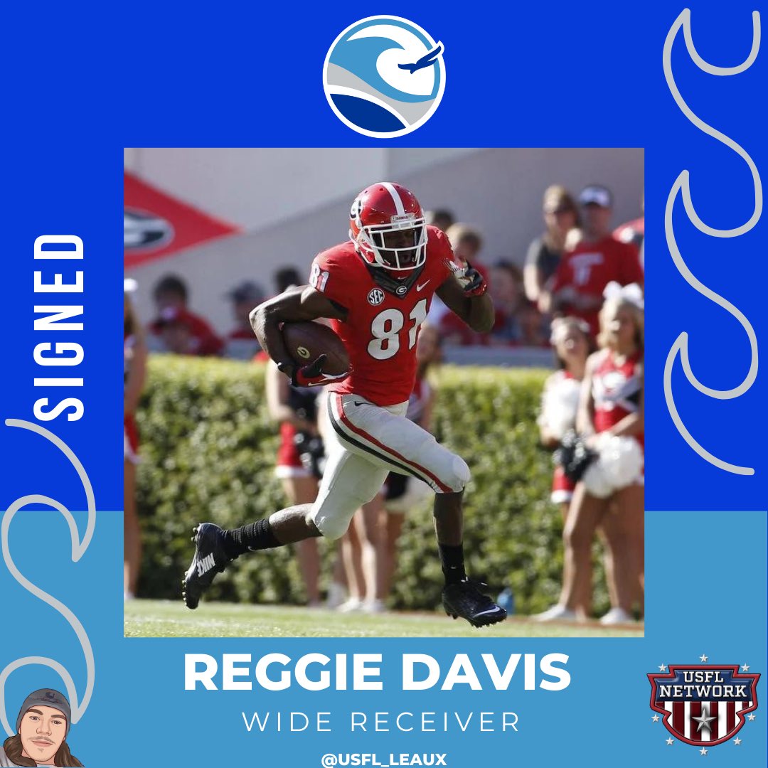 GridironLeaux's tweet photo. The #NewOrleans #Breakers have signed WR @1REGGIEDAVIS! Welcome to Nola Reggie! #USFLNetwork #USFL #GeauxBlueWave https://t.co/V0mAkuaorB