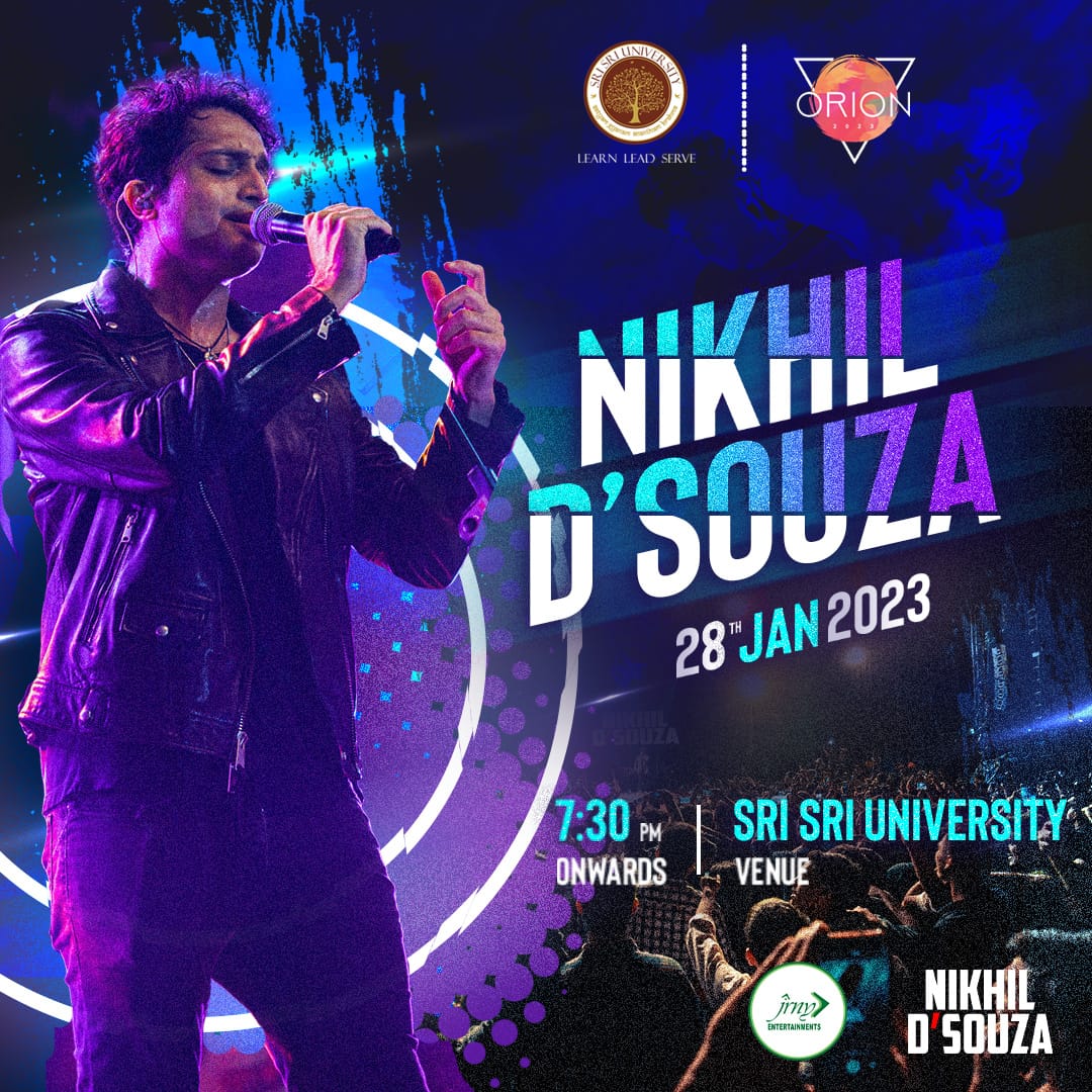 Annnnddd the big reveal is here!!!
We are officially announcing that Nikhil D'Souza is our celebrity for day 2. He has accomplished every possible milestone there is in the music industry. 
So rush for your passes and get ready to witness the thrill this year at #orion2023