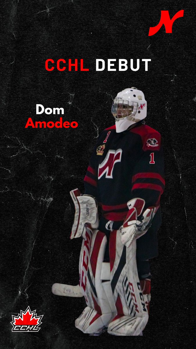 Nepeanraiders's tweet photo. Huge news for our @HEOU18AAA team today...

05' G Dom Amodeo is poised to get his 1st career @TheCCHL start between the pipes TONIGHT in Renfrew.

After helping the @RaidersU18AAA to a championship last yr, Dom is 8-4 this season with a .909 sv%, a 2.71 GAA, &amp; 2 shutouts.

🔥🔥 https://t.co/zJYiQTShSI