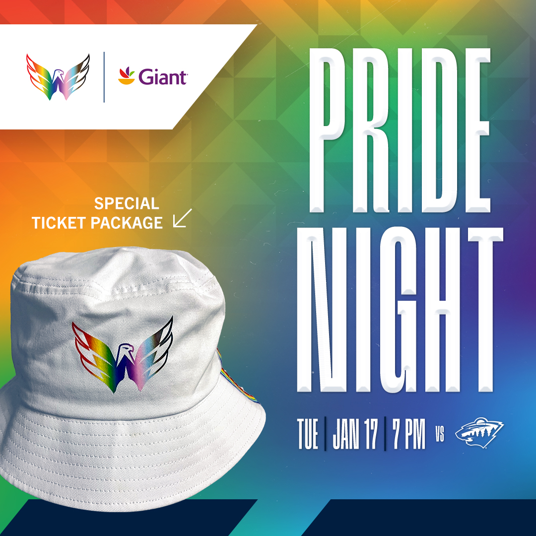 Washington Capitals on X: "Our annual #Pride Night, presented by