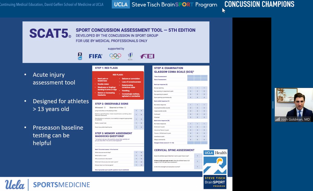 griz1's tweet photo. Sport Concussion Assessment Tool #SCAT5 &amp; other assessment modalities by @DrJoshGoldman @TheAMSSM @ACSMNews @NATA_SSATC @CATA_AT @wfatt @SportsNeuroSoc @KirFarrell @CIFState @stanherringmd @jmihalik79 @UPMCSportsMed @UCLABrainSPORT
Link to SCAT5 @BJSM_BMJ: https://t.co/YUMsfy6Hqc https://t.co/Rd1hIWUx1A