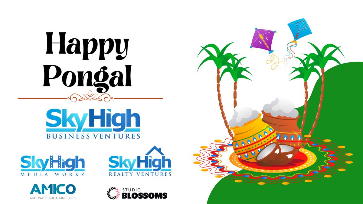 Pongal Wishes to all!! #happypongal #skyhighventures
