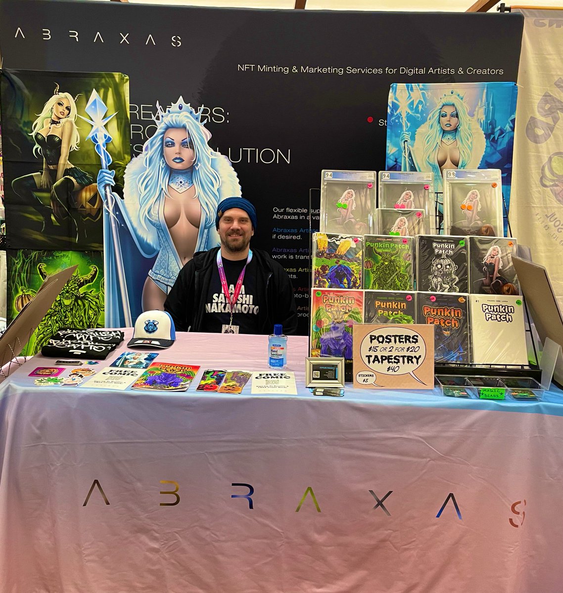 abraxas_dao's tweet photo. Come see #abraxas at the @ABQComCon this weekend! 

Mention this tweet for a free gift! 🎁
#abqcomiccon #ComicCon #albuquerque #nm #comicbooks https://t.co/R7XG5ieZt4
