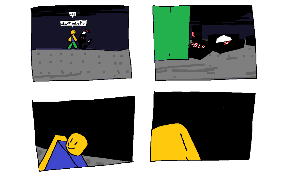 warin_zo's tweet photo. #robloxart comic idea https://t.co/vNmOwTc3Xw