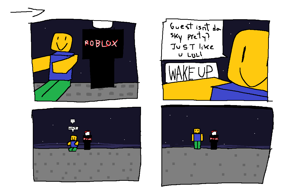 warin_zo's tweet photo. #robloxart comic idea https://t.co/vNmOwTc3Xw