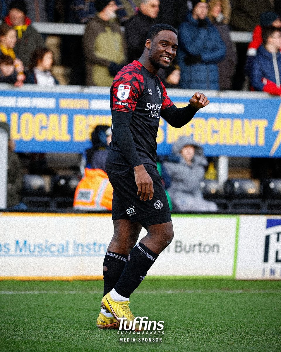shrewsburytown's tweet photo. Christian Saydee is STILL a very good football player.

⬛️🟥 #Salop https://t.co/qcoDOYXky9
