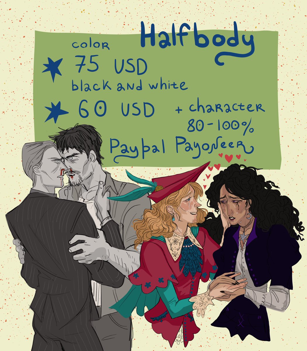 p_vodkin's tweet photo. ✨Information post✨

Reposts are appreciated!!

🍃Commission form https://t.co/sh0Kk4U12s
🌿My The Witcher Zine https://t.co/ZQOWfAj1yA
🍀My Patreon  https://t.co/1fVxvmJ3Oj https://t.co/OB1dxcvdtP