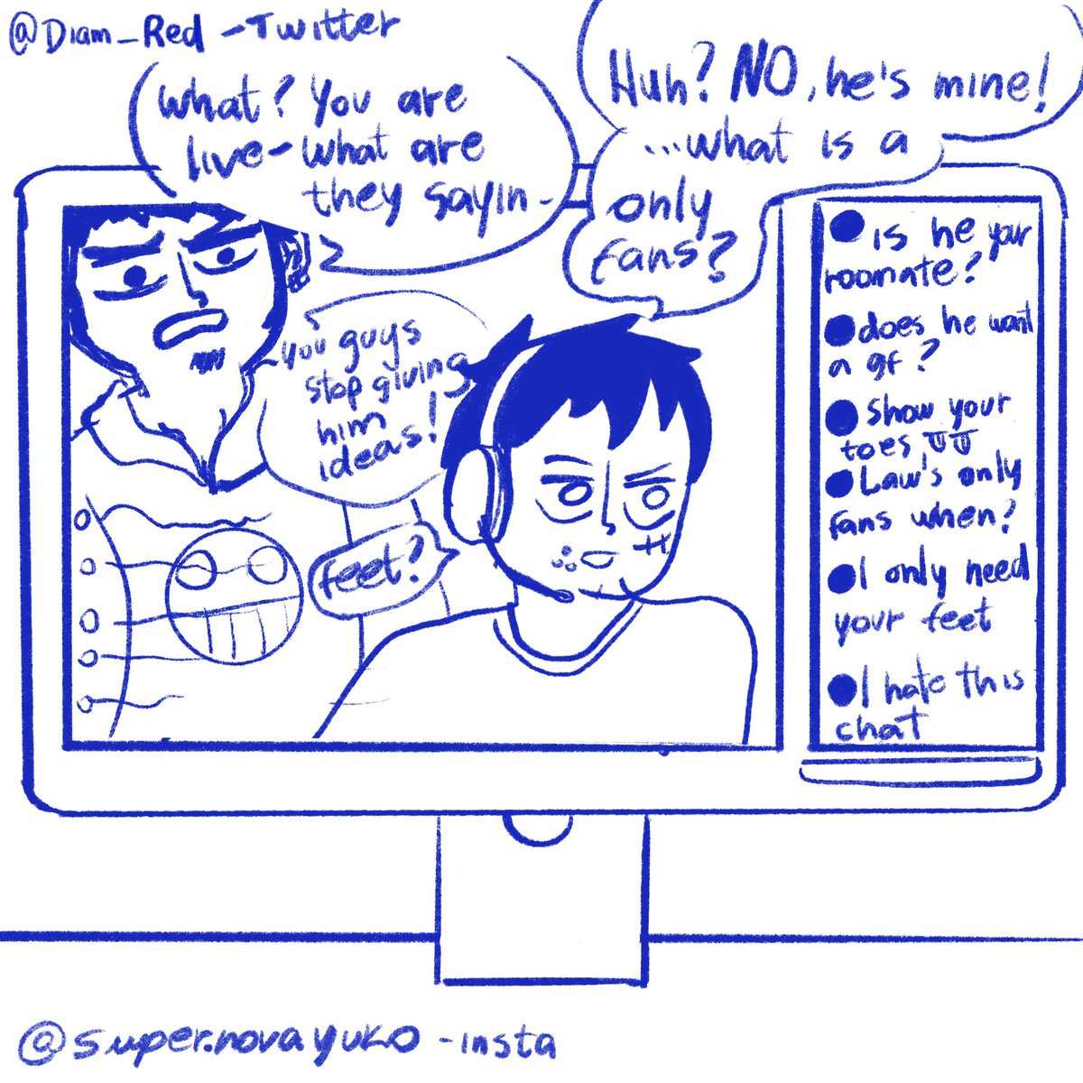Diam_Red's tweet photo. Streamer AU Luffy treating his subs dearly ❤️🤲🏻 He is a hard day no to things, so he pamper his fans constantly 😌🥰🤲🏻
#lulaw #lawlu #luffyxlaw #luffy #tralfagarlaw #onepiece #ลูลอว์ #ルロー #modernau #streamerau https://t.co/o3QxYHzRSa