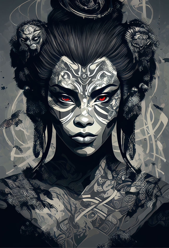 Susakaali's tweet photo. A powerful #fantasyart piece featuring the #monkeywoman #zodiacsign known for its #intelligence, #adaptability, and #resourcefulness. Perfect for #bananalover #monkeylover who want to reach new heights. #yearoftherabbit #planetofmonkeys #lunarnewyear 

👉 https://t.co/JNZDG2EfaT https://t.co/sZXqZ7WeTl