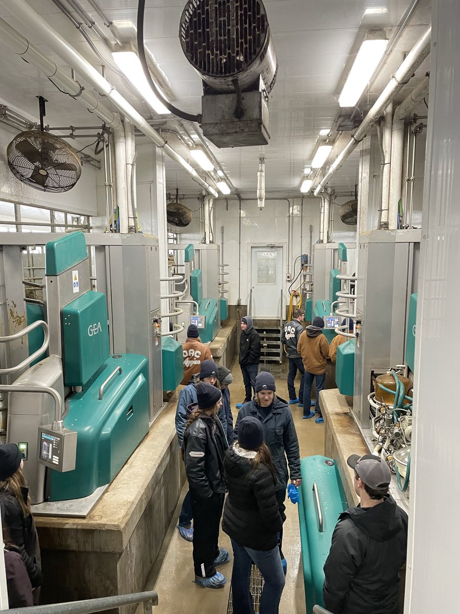 sharonvanv's tweet photo. Day 5 of Dairy Trip: We started the day by visiting, Sunnypoint Farms in NS. Next, we went to Jordy Hill in NB. Both were fantastic farms &amp; very educational! Lastly, we went to Kalverboer, where we learned about their switch from farming in ON to NB!
#aggiesgoeast https://t.co/RtN31Fsp41
