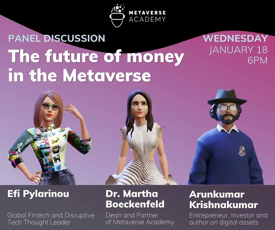 📌 Join us in the #Metaverse during #WEF23
<a href="/kubleag/">Kuble AG</a> <a href="/artmetaofficial/">ArtMeta</a> #money #Web3

Davos Ticket buff.ly/3iEC2g9

Online buff.ly/3IOKHHn

@0xArunk <a href="/FGraillot/">Florian Graillot</a> <a href="/thomaspower/">Thomas Power</a> <a href="/BetaMoroney/">Tony Moroney</a> <a href="/FrRonconi/">Franco Ronconi 🇮🇹</a> @EvaSmartAI <a href="/HeinzVHoenen/">Heinz V. Hoenen 🌻</a> <a href="/Xbond49/">Xavier Gomez</a> <a href="/enilev/">Eveline Ruehlin</a> <a href="/Clagett/">Clagett</a> <a href="/AkwyZ/">Antonio Vieira Santos</a>