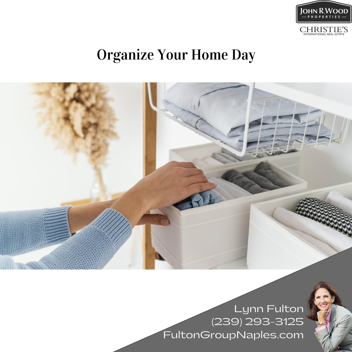 fultongroupswfl's tweet image. January Event:  Organize Your Home Day.

#organizeyourhomeday
#januaryevent
#realtorlife
#homeownership
#lifeofahomeowner
#adulttodolist
#fultongroupnaples
#naplesrealestatemarket
#floridarealestatemarket