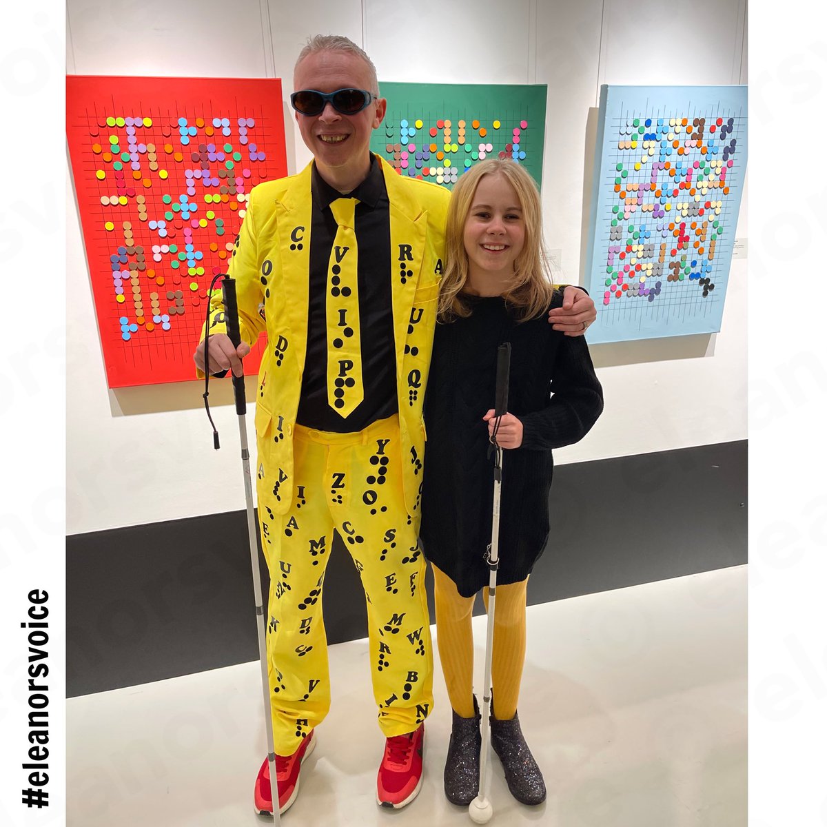 Last week Eleanor attended the launch party for Clarke Reynolds <a href="/3dpointlism/">Clarke Reynolds</a> exhibition ‘The Power of Touch’ <a href="/quantusgallery/">Quantus Gallery</a> in Spitalfields. Clarke is a colourful &amp; inspirational character with an incredible back story. You may have seen him on TV recently! #eleanorsvoice 🤩💜✨