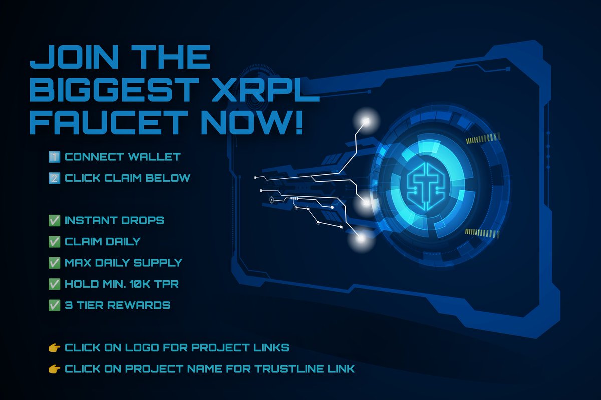 Just_A_Tweeter_'s tweet photo. 🏆 Win 50XRP
Hey #XRPLCommunity🚀
Tag your favorite project and tell them to join the biggest #XRPLFaucet in 1 click!
✅ Follow me + #tipperXRPL
✅ ❤️♻️
✅ Tag #XRPL Projects & Friends
⏱️72
Hurry up everyday! They are rapidly drained!
👇Faucet Link👇
https://t.co/RKNfs3Eski https://t.co/GwP68wYO32