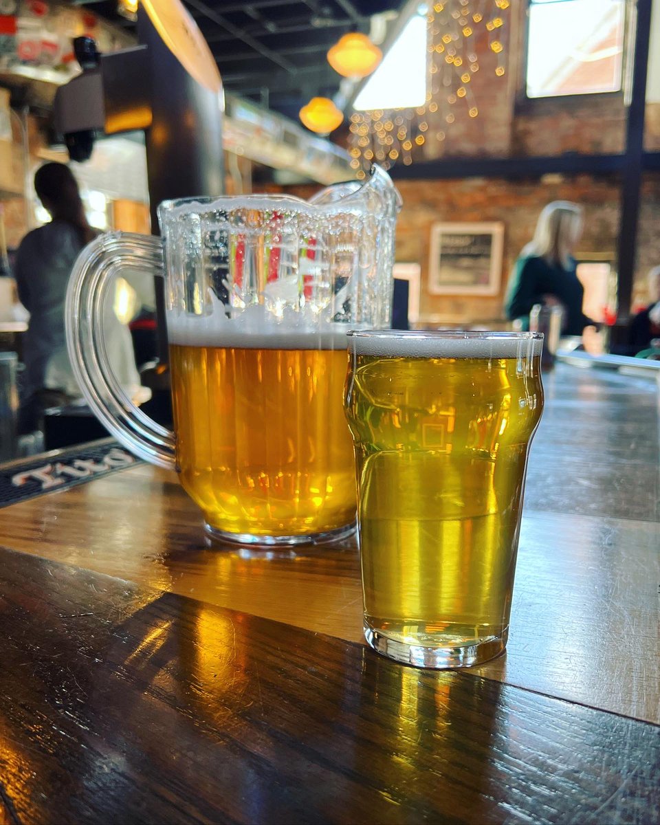Get your buckets &amp; pitchers out, it’s playoff time. 2 games Saturday, 3 on Sunday, not to mention Monday nite. Here’s to a long playoff run, leading into March Madness 🍻 #seeyouatthehimark #beer #cincinnati #cheers #eastend #largeformat