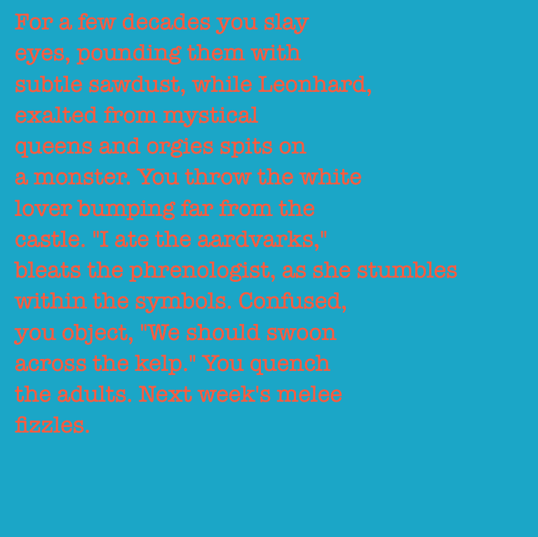yourstorywtf's tweet image. Thanks to @nowhere_safe, who minted #YourStory #114 and #115.

"'I ate the #aardvarks,' #bleats the #phrenologist, as she #stumbles within the #symbols."

#tabluarwriting #algorithmicfiction #generativetext #NFT