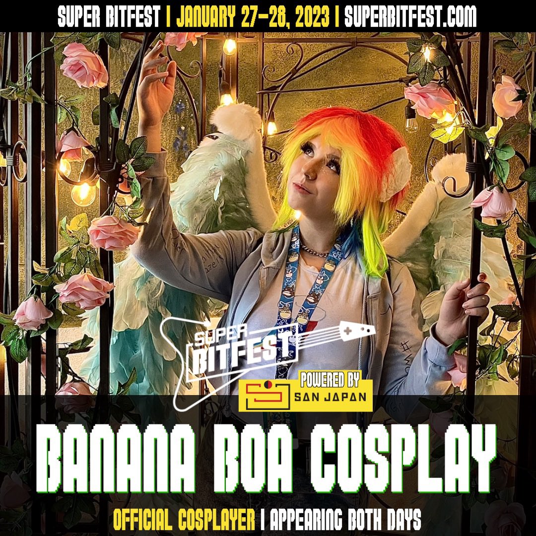 Making her first appearance as a guest cosplayer, please welcome Boa to Super Bitfest! Boa has been a cosplayer for 5+ years with 141k followers on tiktok. She attends local and regional conventions all over Texas, showcasing a wide variety in her cosplaying talent. #superbitfest