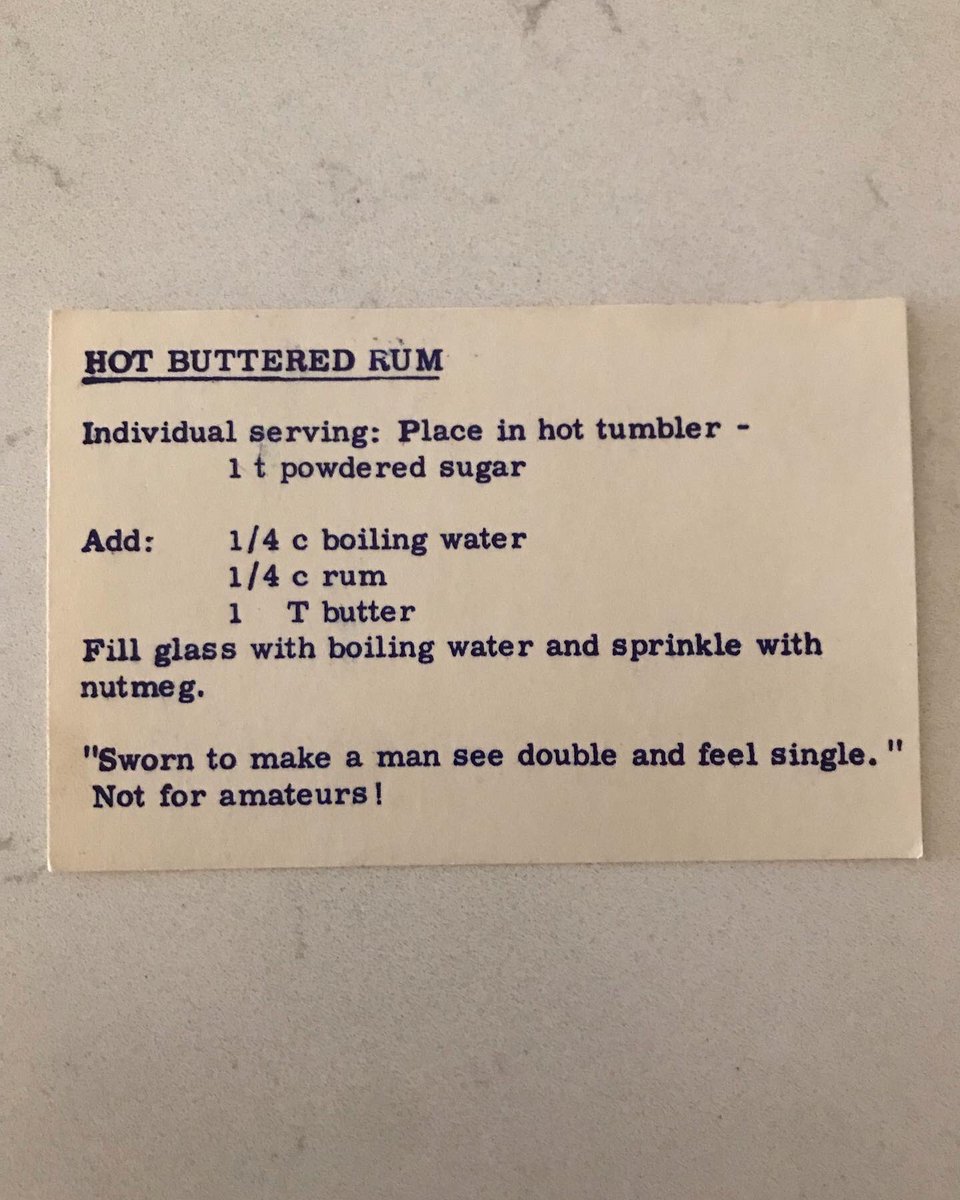 londonclarke2's tweet photo. So, you can’t win ‘em all. Week 3 of Carol’s (my grandmother’s) recipes. Hot buttered rum tasted a little like TheraFlu. Who knows where she got the recipe and I doubt she ever made it. #hotbutteredrum #recipefail https://t.co/QSFQRaUC6l