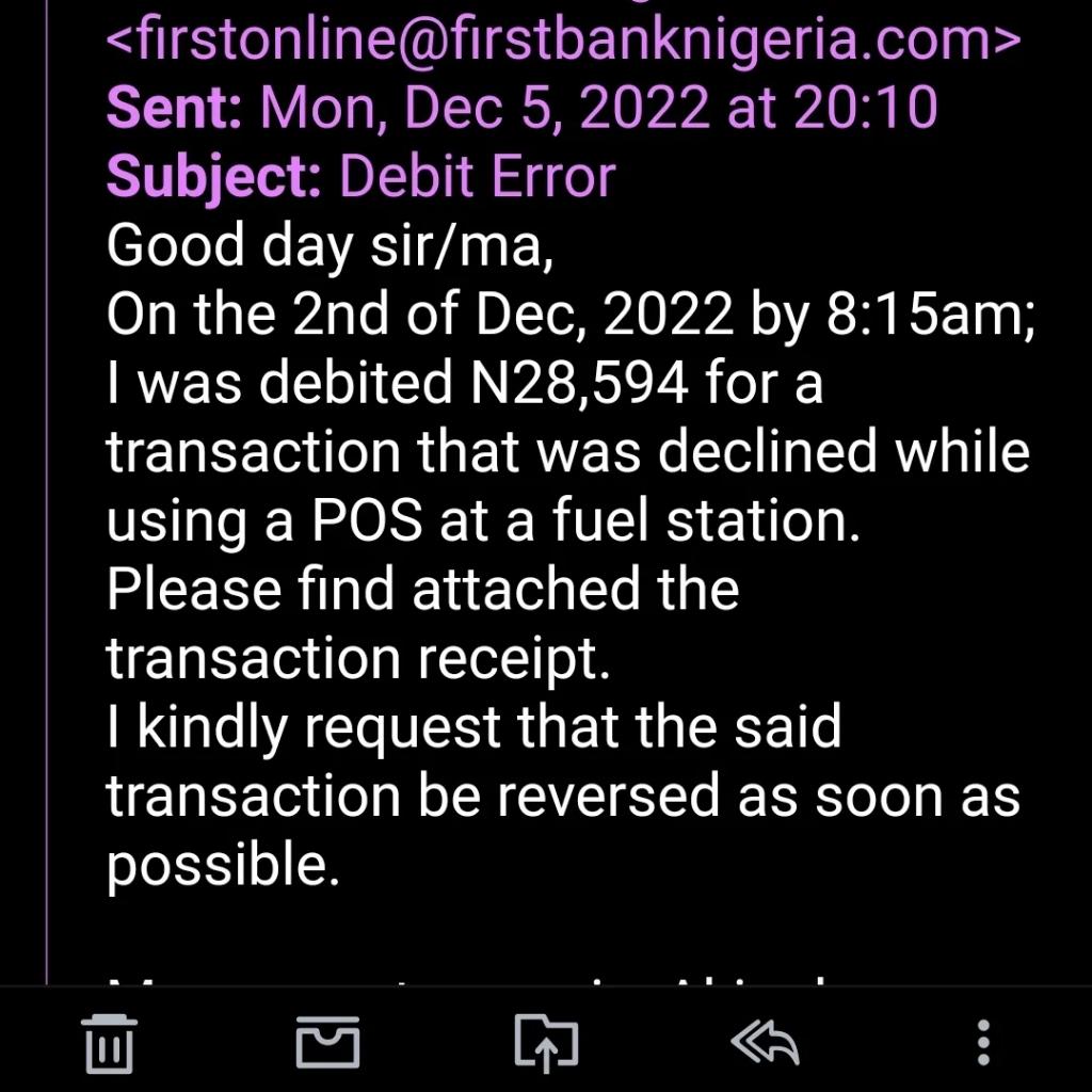 bdiva2's tweet photo. I used my husband's ATM on the 2nd of Dec and had a dispense error of 28,500. We have been to the bank,emails,called,still,no reversal!10 working days to 42days ( 1month2weeks haba @FirstBankngr @FBN_help   refund my money please!
@CentralBankNG
@cenbank  @DONJAZZY  @SavvyRinu https://t.co/OdNgernDkT