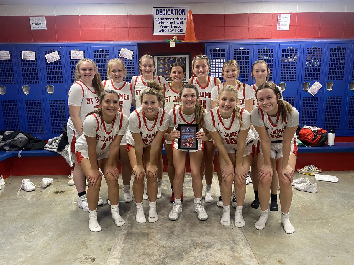 Proud of these girls! They fought hard today to take the 3rd place game in the California Tournament over Moberly 65-47. <a href="/coachtwells05/">Terry Wells</a> <a href="/STJ_Activities/">STJ Activities/Athletics</a> #WeAreOne #stjladytigers