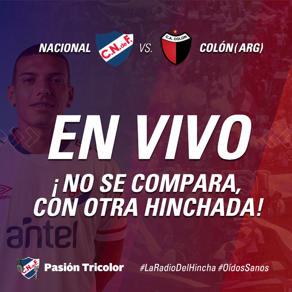 PasionTricolor1's tweet photo. ¡AL AIRE! 💪🏻🇳🇱

Comenzó LA PREVIA de NACIONAL Vs Colón 

¡SUMATE! 🔵⚪️🔴 ((1010 AM))

#LaRadioDelHincha #OídosSanos https://t.co/xyB95fxZP6 https://t.co/7hbyt0VKLE