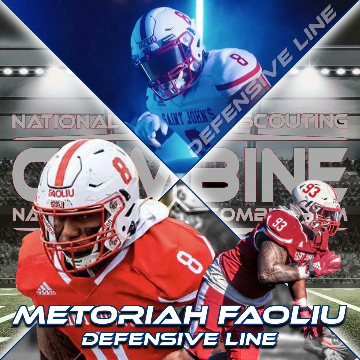 2023 NSC Featured Athlete Menorah Faoliu, DL from Saint John’s University "My parents are the most significant figures in my life. They have sacrificed everything so that my siblings and I may live our best lives."  nationalscoutingcombine.com/2023-national-… <a href="/SJUJohnnies/">Saint John's Athletics</a> <a href="/metoriah93/">metoriah faoliu</a> <a href="/MIACathletics/">MIAC</a>