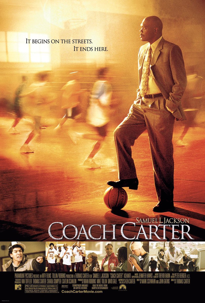 FilmNewsNos's tweet photo. 🎬MOVIE HISTORY: 18 years ago today, January 14, 2005, the movie ‘Coach Carter’ opened in theaters!
#SamuelLJackson #RobBrown #RobertRiChard #RickGonzalez #NanaGbewonyo #AntwonTanner #ChanningTatum #Ashanti #TexasBattle #AdrienneBailon #DanaLDavis #OctaviaSpencer @debbimorgan https://t.co/4r1T5WAzVv