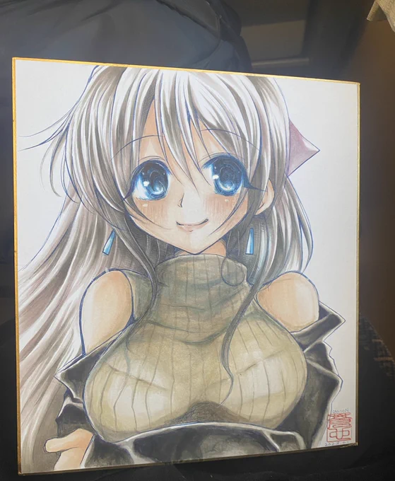 大色紙完成しました。本日開催のこみトレに持っていきます! #こみトレ41 