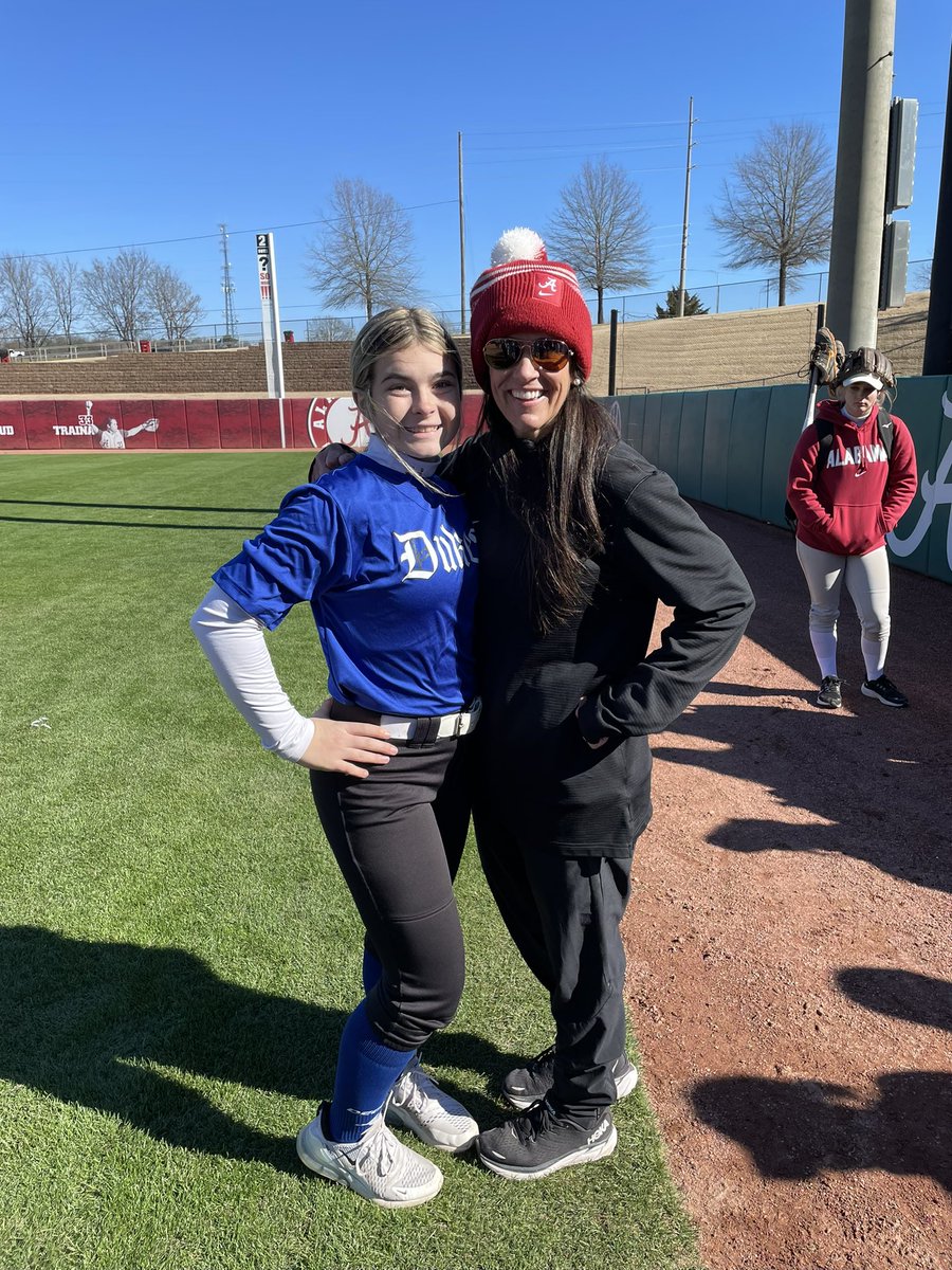 F3Select's tweet photo. Thank you @UACoachMurphy and @AlabamaSB staff for having @DodsonMakaela today. She had a great time! @ImpactRetweets @SBRRetweets @CoastRecruits @BoostSoftball @IHartFastpitch https://t.co/GewcxE6Iru