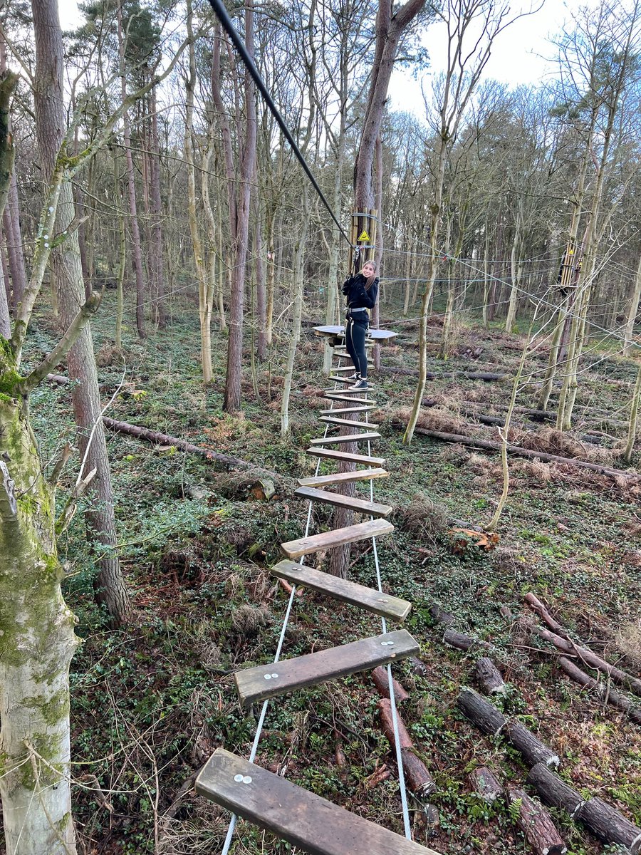 Miss_R_Adams's tweet photo. The best way to spend a Saturday🌳🍃🪵 #outdoors #treetopchallenge https://t.co/iUUKD6BEnS