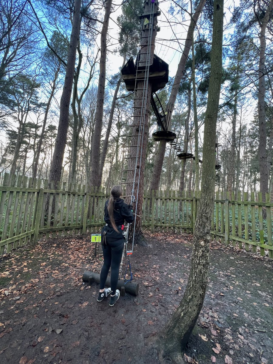 Miss_R_Adams's tweet photo. The best way to spend a Saturday🌳🍃🪵 #outdoors #treetopchallenge https://t.co/iUUKD6BEnS