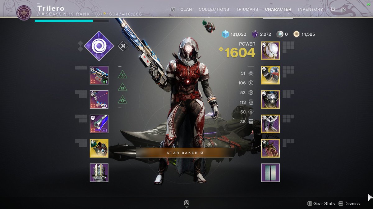Trilero99's tweet photo. @BungieHelp Have a problem with the triumphs where i craft Thoughtless and Under your skin weapons but dont get progres on it, did i can do something to update it? https://t.co/ZwXtfdbbQx