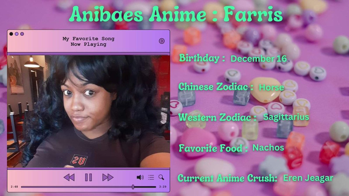 Hey besties💕 It’s been awhile since we’ve gave a proper introduction to you guys! This time, let’s get reacquainted! 

Meet Anibae host and nerdlesque extraordinaire Farris 💖