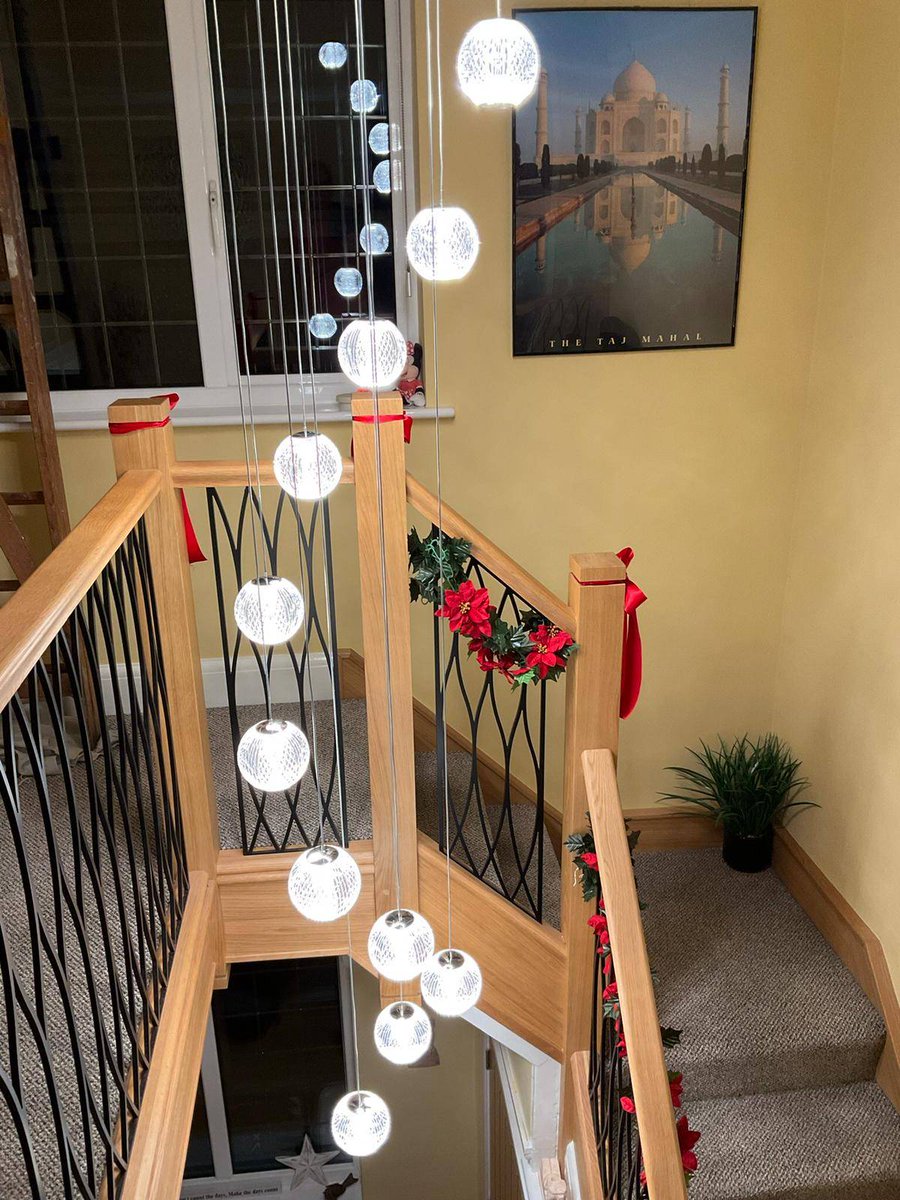 ExclusiveLight_'s tweet photo. Waterford crystal balls may sizes available 😍

Another happy customer 📸thank you for sending in the finished fitting

#interior123 #decoration #chandelier #homedecor #ledlighting #lightingdesigner #lights #hallwaylighting #architecture #lightingdesign #ledlighting #bedroomlight https://t.co/4mHNphAxOO
