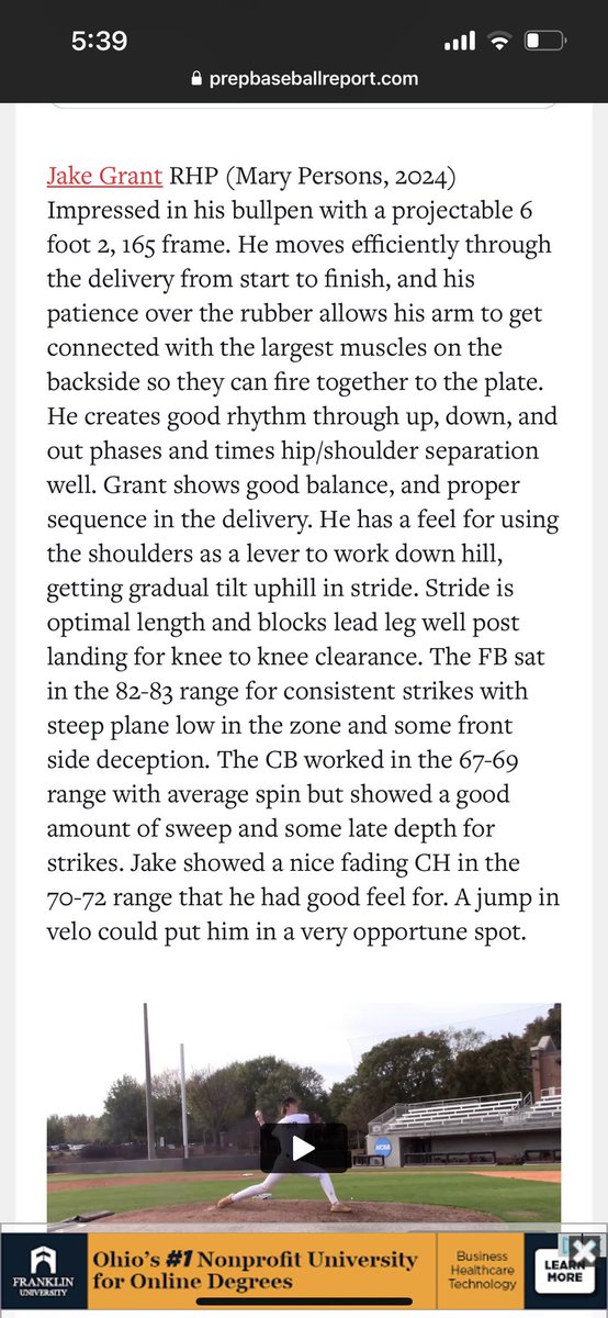 Jake Grant (@jake_grant9) on Twitter photo Thank you <a href="/PBRGeorgia/">Prep Baseball Georgia</a> for the write up! Hoping for a good year with the <a href="/MP_DogsBaseball/">FoxCityBoys™️</a> Thank you <a href="/PBRGeorgia/">Prep Baseball Georgia</a> for the write up! Hoping for a good year with the <a href="/MP_DogsBaseball/">FoxCityBoys™️</a>