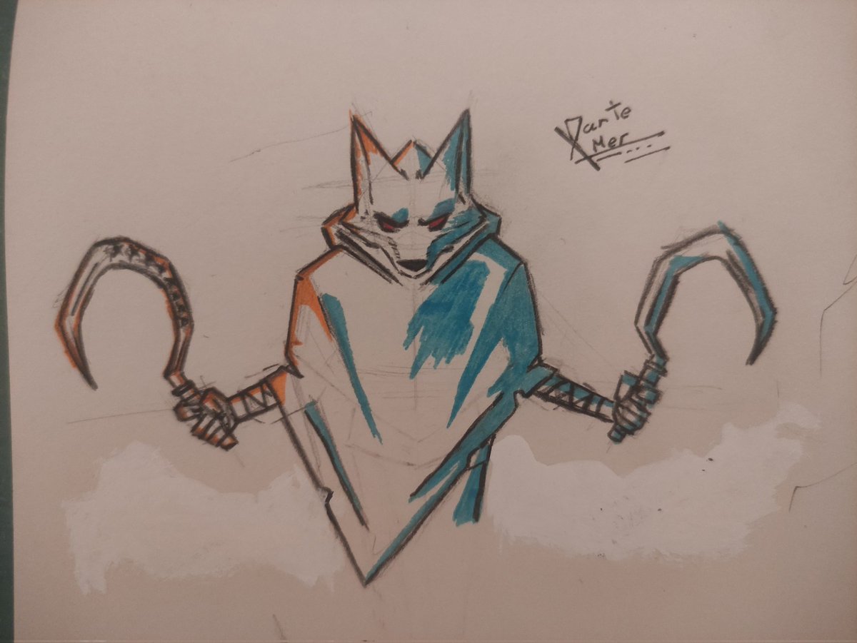 DanteMerchat's tweet photo. I really liked the movie Puss in Boots and I wanted to make a drawing of the wolf I hope you like it ^w^ https://t.co/GqwJWaSxFm