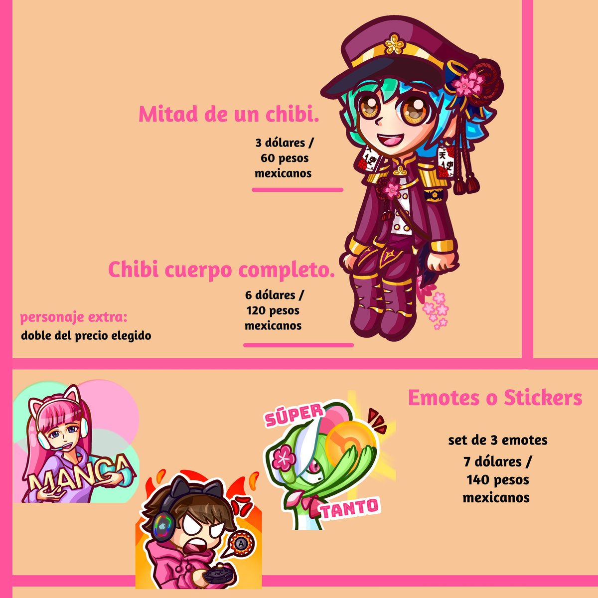 Angel_Hudson_'s tweet photo. ✨ COMISIONES ABIERTAS ✨
Si te interesa escríbeme un mensaje
Por favor leer la información
#dibujo #digitaldrawing #drawing #ArtistOnTwitter #ibisPaintX #comissionart #comisiones #Commission #commissions #commisionsopen #artist #artistsupport #dibujodigital #ilustracion https://t.co/MnYdCARg8N