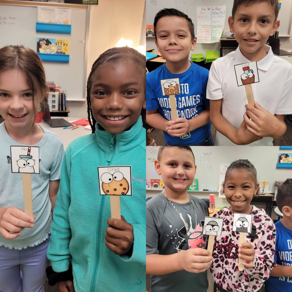 Salt/ Pepper, Waffles/Syrup and Cookies/Milk...this is how we find our partners in class. The kiddos LOVE partner work!! <a href="/HumbleISD_PFE/">Pine Forest Elem</a> <a href="/LuciSchulz1/">Luci Schulz</a> <a href="/HumbleISD_CBS/">HumbleISD_CBS</a>