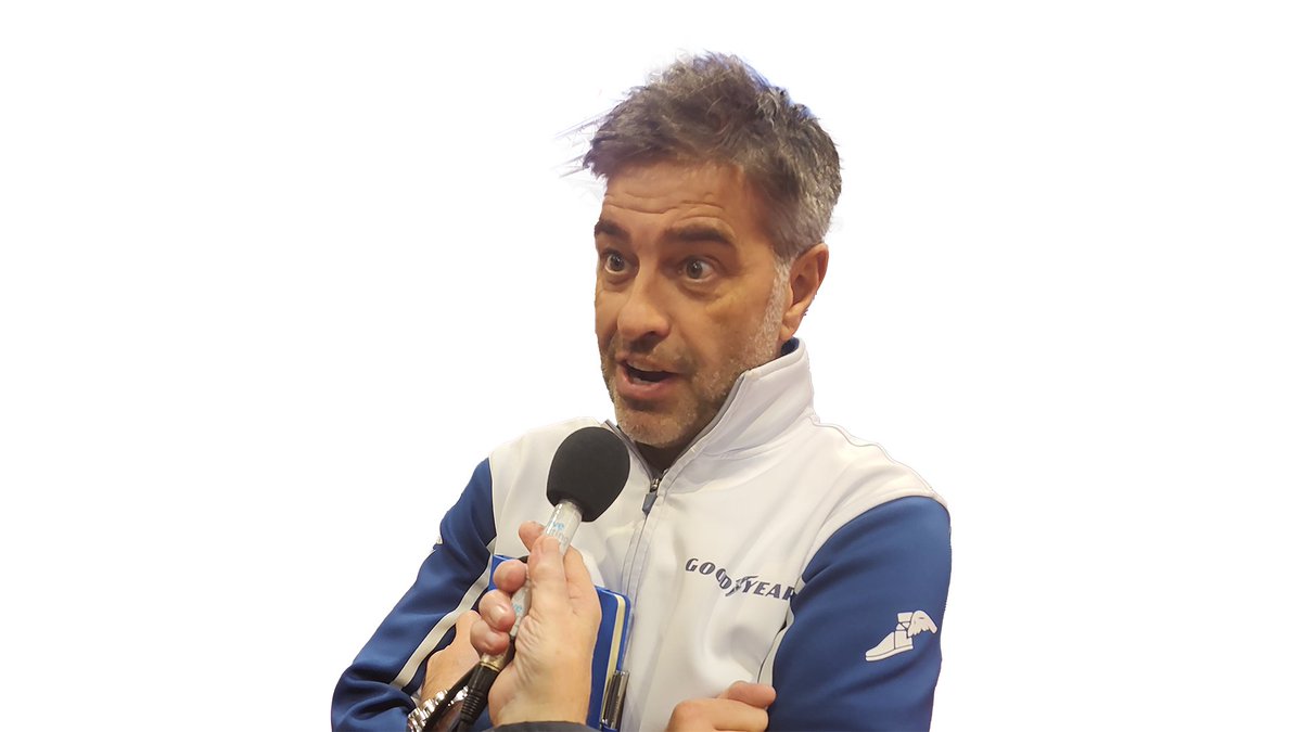 Patrick talks to Mickey Butler of #GoodyearTyres at <a href="/autosport/">Autosport</a> International Show 
buff.ly/3IOqbH9