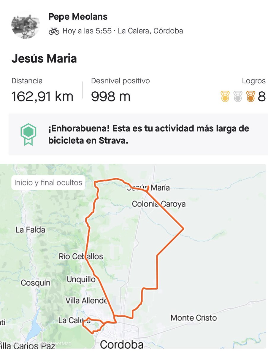 Linda vuelta muy bien acompañado!