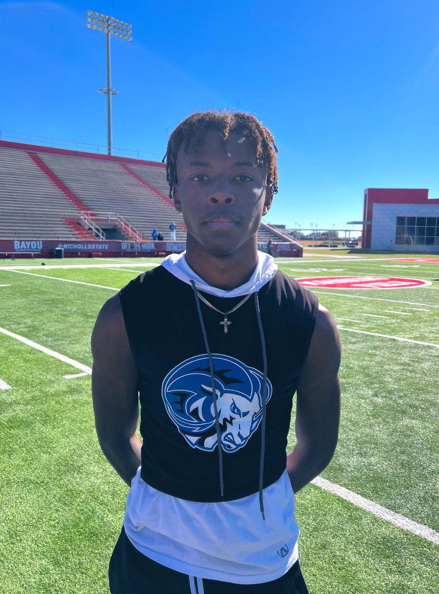 Julie_Boudwin's tweet photo. A name to know in 2024: West St. John CB Kylin Smith. 

Had a very impressive showing at Saturday’s 7on7 tryouts. Has the look and skills of a D-I athlete. https://t.co/StQ12xuK5U