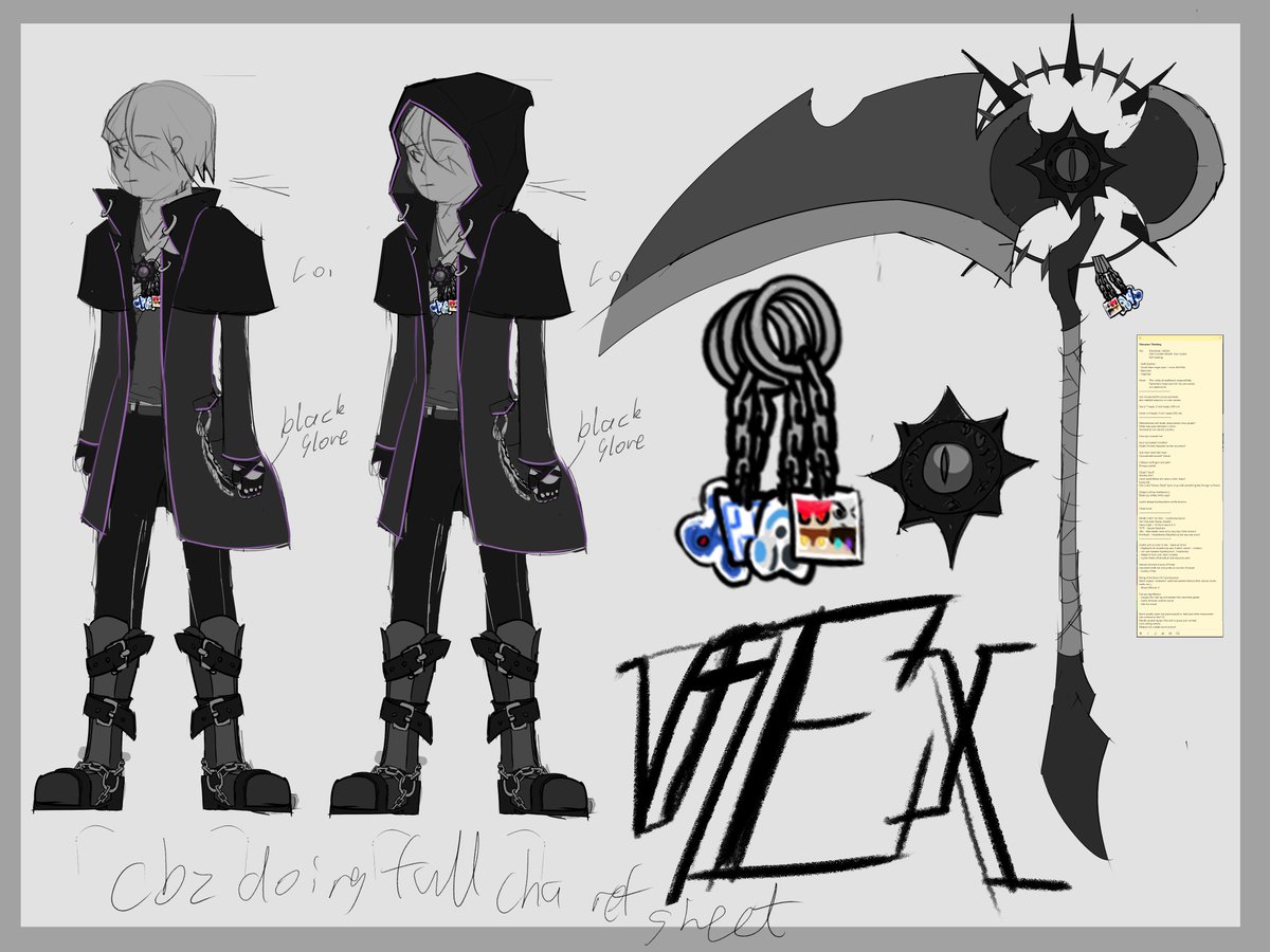 TheVexedForever's tweet photo. A redesign of one of my previous OC's made as a kid, Vex! And with any good redesign comes a slew of concept art and apparently a repressed slew of cringe worthy memories. hee hee hee haw! #anime #digitalart #OC https://t.co/dLueGZUcWf