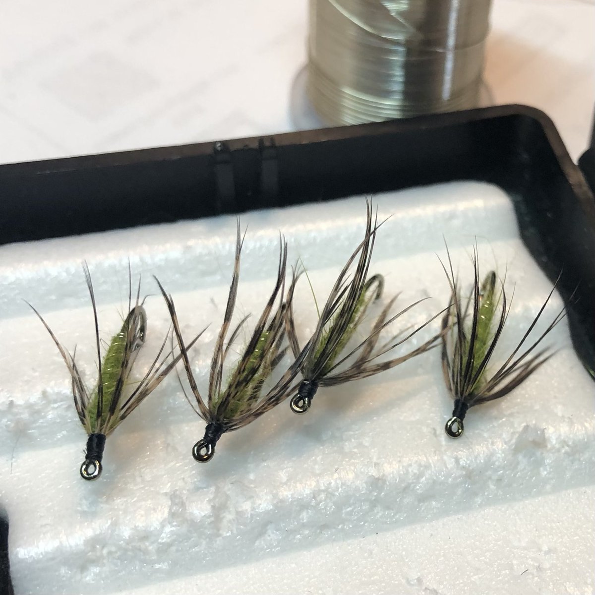 CraigHardt's tweet photo. Chill Saturday morning fly tying https://t.co/cFPRuHkNa9