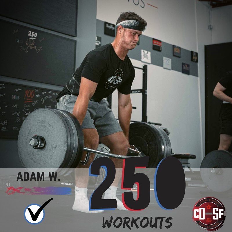 CDSFSportandFit's tweet photo. 💪 Congrats to @Adamweb17 for crushing workout number 2️⃣5️⃣0️⃣ today at CDSF!

Thanks Adam, for all of your hard work and being part of the #cdsffamily.

#capitaldistrict #sport #fitness #strengthtraining https://t.co/jypEffoL6D