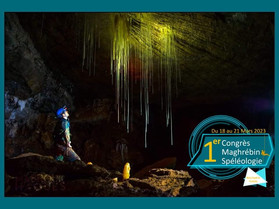 First #Speleology congress for North Africa region.
In Tunisia from 15 to 21 Of March. 
Participation is for everyone, not just for the mentioned countries.
🇹🇳 🇩🇿  🇲🇦  🇱🇾 
cm-speleo.com